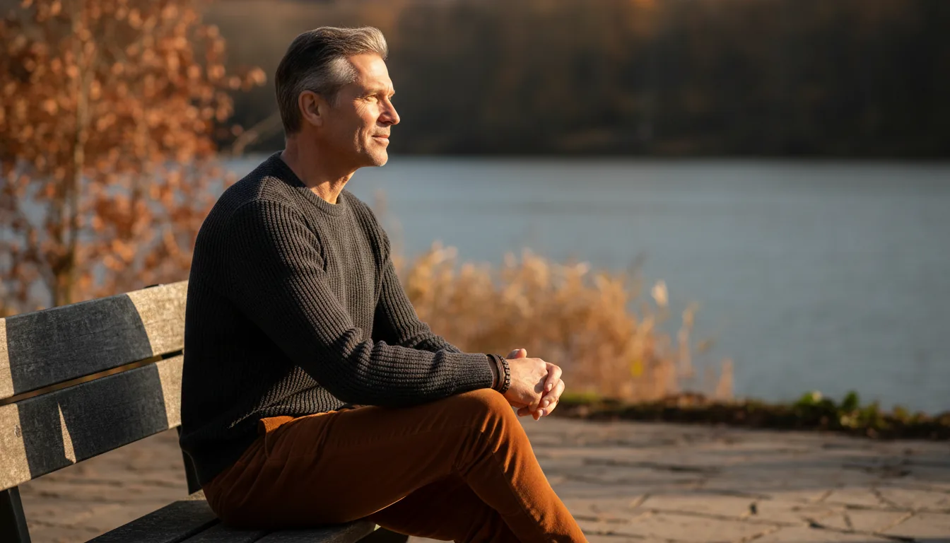 Man outdoors in natural daylight