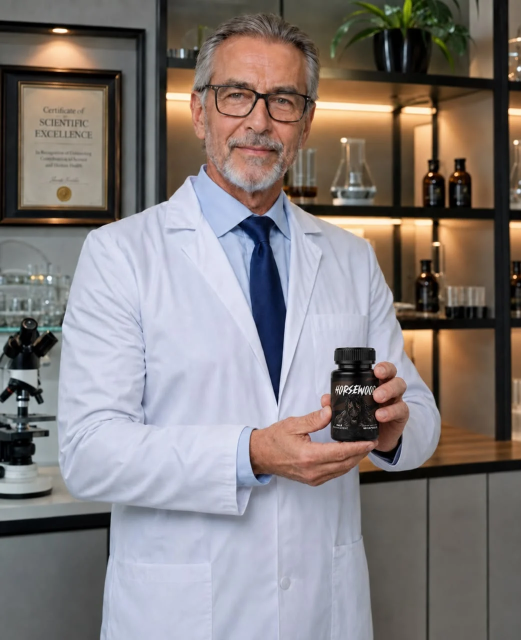 Researcher reviewing botanical extract data